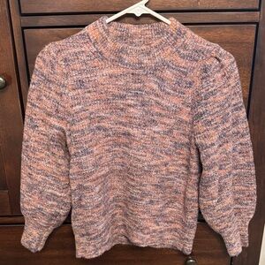 Madewell space-dyed Eaton puff-sleeved sweater